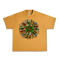 Peanut Butter Leopard Christmas Sunflower Urban Heavy Tee - RanaPortraitStore
