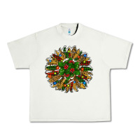 Pistachio Leopard Christmas Sunflower Urban Heavy Tee - RanaPortraitStore