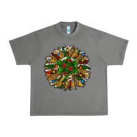Tornado Leopard Christmas Sunflower Urban Heavy Tee - RanaPortraitStore