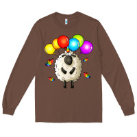 Chestnut rainbow sheep Long Sleeve Tee - Zillion Design Studio