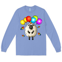 Colony Blue rainbow sheep Long Sleeve Tee - Zillion Design Studio