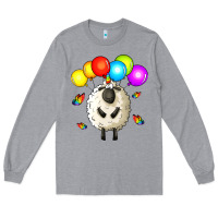 Heather Grey rainbow sheep Long Sleeve Tee - Zillion Design Studio