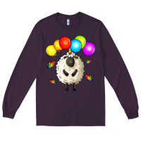 Plum rainbow sheep Long Sleeve Tee - Zillion Design Studio