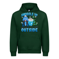 Forest Green snuggle up gnomies it's cold outside Urban Hoodie - MaliasSmallBusiness