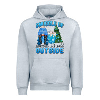 Heather Grey snuggle up gnomies it's cold outside Urban Hoodie - MaliasSmallBusiness