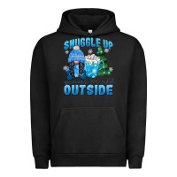 Pigment Black snuggle up gnomies it's cold outside Urban Hoodie - MaliasSmallBusiness