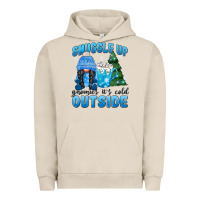 Pigment French Oak snuggle up gnomies it's cold outside Urban Hoodie - MaliasSmallBusiness