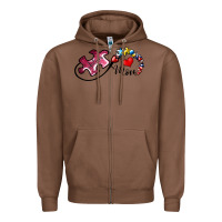 Chestnut autism mom 1 Zipper Hoodie - SublimationCraftShop