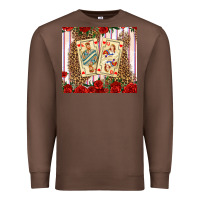 Chestnut valentines day playing cards Premium Sweatshirt - AdoDesignShop