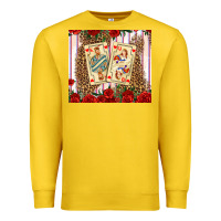 Lemon valentines day playing cards Premium Sweatshirt - AdoDesignShop