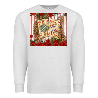 Oatmeal Heather valentines day playing cards Premium Sweatshirt - AdoDesignShop