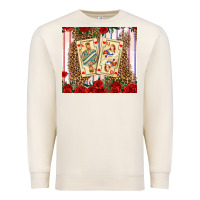 Sandshell valentines day playing cards Premium Sweatshirt - AdoDesignShop
