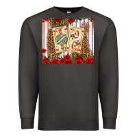 Smoke valentines day playing cards Premium Sweatshirt - AdoDesignShop