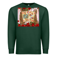 Sports Green valentines day playing cards Premium Sweatshirt - AdoDesignShop