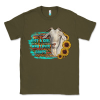 Army Green just a girl who loves goats Classic Tee - RanaPortraitStore