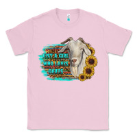 Bubblegum Pink just a girl who loves goats Classic Tee - RanaPortraitStore