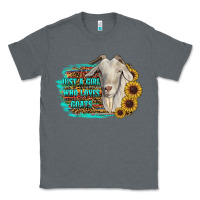 Charcoal Heather just a girl who loves goats Classic Tee - RanaPortraitStore