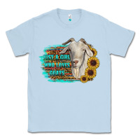 Dusty Blue just a girl who loves goats Classic Tee - RanaPortraitStore