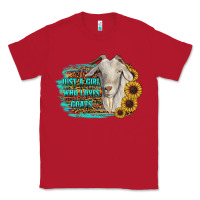 Red just a girl who loves goats Classic Tee - RanaPortraitStore