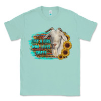 Seafoam just a girl who loves goats Classic Tee - RanaPortraitStore