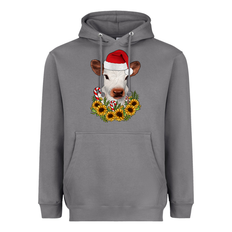 Calf Sunflower Christmas Heavyweight Hoodie by JahusDesignShop | Teevron