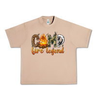 Burro camp fire legend with fire Urban Heavy Tee - texasbilliewilder
