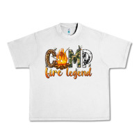 Lunar Rock camp fire legend with fire Urban Heavy Tee - texasbilliewilder