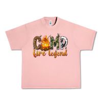 Salmon camp fire legend with fire Urban Heavy Tee - texasbilliewilder