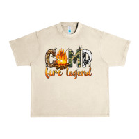 Sandshell camp fire legend with fire Urban Heavy Tee - texasbilliewilder
