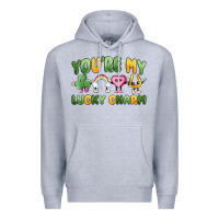 Heather Grey you're my lucky charm Premium Hoodie - MaliasSmallBusiness
