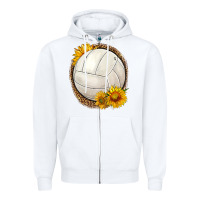 White western volleyball with sunflower Zipper Hoodie - HRA Design Shop