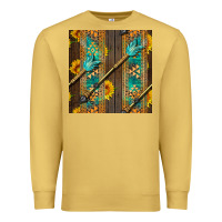 Antique Gold aztec and sunflowers Premium Sweatshirt - BundleAndBundleShop
