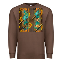 Chestnut aztec and sunflowers Premium Sweatshirt - BundleAndBundleShop