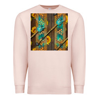 Pale Pink aztec and sunflowers Premium Sweatshirt - BundleAndBundleShop