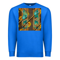 True Royal aztec and sunflowers Premium Sweatshirt - BundleAndBundleShop