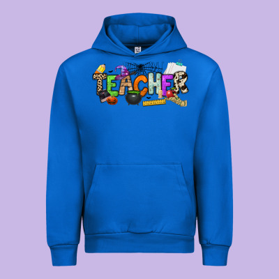 Halloween Teacher Urban Hoodie Designed By Nancycooperartshop
