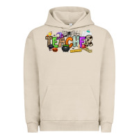 Pigment French Oak halloween teacher Urban Hoodie - NancyCooperArtShop