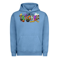Pigment Pebble Blue halloween teacher Urban Hoodie - NancyCooperArtShop