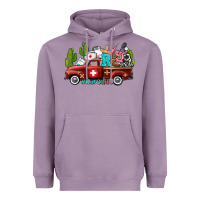 Lavender rca nurse truck with cactus Heavyweight Hoodie - AdoDesignShop