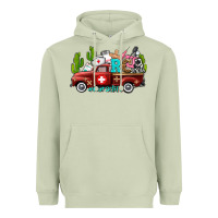 Matcha rca nurse truck with cactus Heavyweight Hoodie - AdoDesignShop