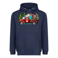 Navy rca nurse truck with cactus Heavyweight Hoodie - AdoDesignShop