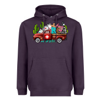 Plum rca nurse truck with cactus Heavyweight Hoodie - AdoDesignShop