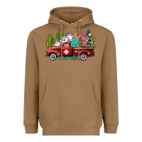 Toasted Coconut rca nurse truck with cactus Heavyweight Hoodie - AdoDesignShop