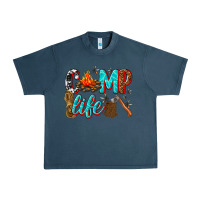 Midnight Navy camp life Urban Heavy Tee - texasbilliewilder