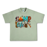 Oil Green camp life Urban Heavy Tee - texasbilliewilder