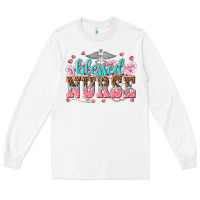 White blessed nurse Long Sleeve Tee - texasbilliewilder