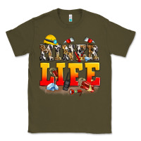 Army Green miner life Classic Tee - Zillion Design Studio