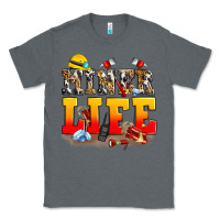 Charcoal Heather miner life Classic Tee - Zillion Design Studio