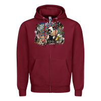 Burgundy Autism Zipper Hoodie - SublimationCraftShop