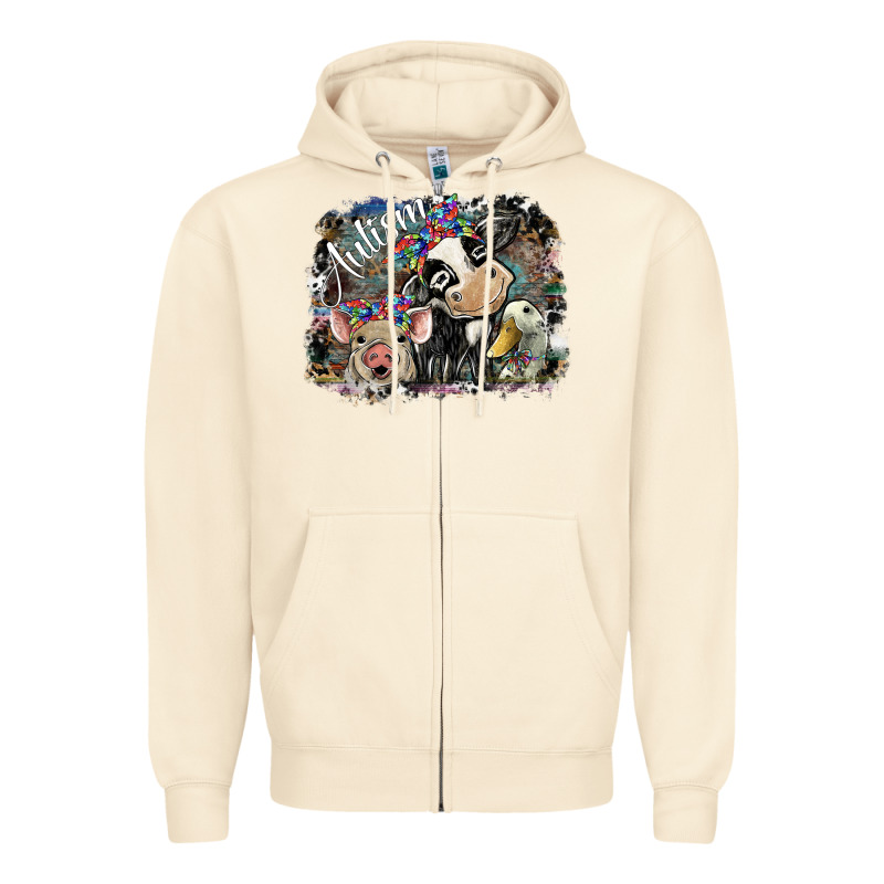 Autism Zipper Hoodie by SublimationCraftShop | Teevron
